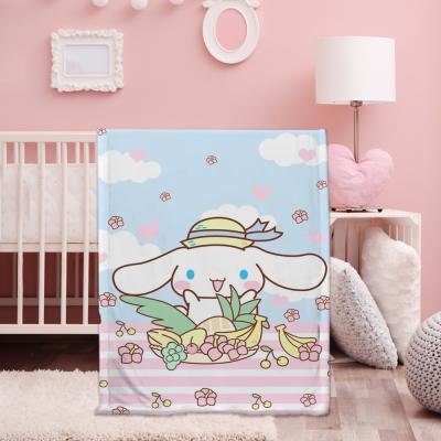 China Anti-Static Cartoon Print Kids Blankets Super Soft Custom Throw Kids Shear Throw Blanket for sale