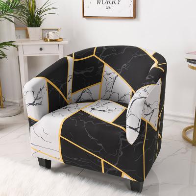 China Soft Printed Single Sofa Covers For Living Room Cafe Hotel Elastic Stretch Chair Covers Sofa for sale