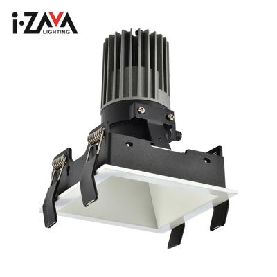 China Long Lifespan Anti Glare Indoor Aluminum IP20 12W 14W COB Recessed LED Spotlight for sale