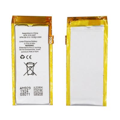 China Rechargeable MP3/MP4 Player Li-ion 616-0406 Polymer Battery For iPod Nano5 Nano 5 616-0467 for sale