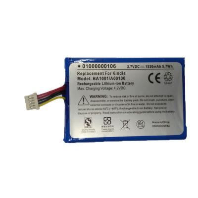 China Tablet New Replacement Battery For Kindle 1 A00100, BA1001, 170-1001-00 Lithium-ion 3.7V for sale