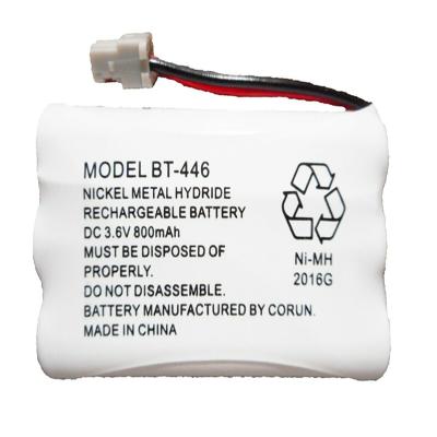 China Household Appliances 3.6V NiMH Battery Pack 800mAh AAA Rechargeable Battery For Uniden BT-446 BT-909 BT-1004 Cordless Phone Battery for sale