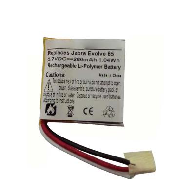 China Other 3.7v Rechargeable BT Headset Battery Evolve 65 AHB472625PLT Battery 280mah Li-polymer Battery en venta