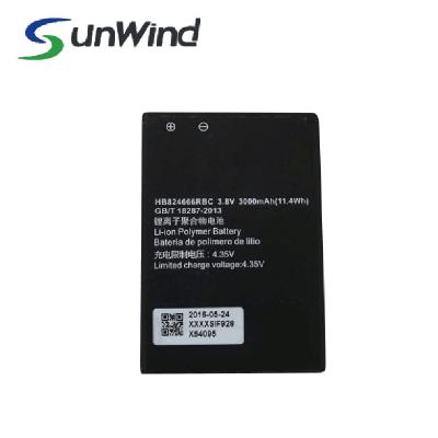 China WIFI Route Battery Gb/T 18287-2013 Radio Router Battery For Huawei E5577 HB824666RBC Wifi Battery 3.8V 3000mah for sale