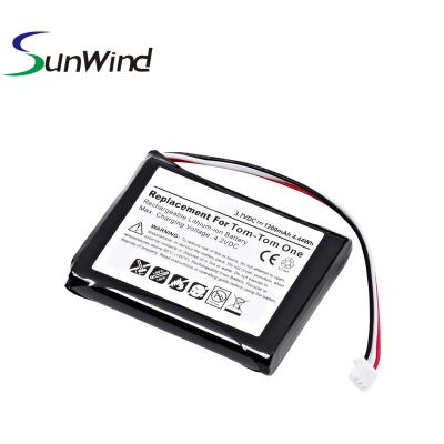 China For TomTom Route Battery Bateria LED GPS 3.7V 1200mAh Lithium Polymer Battery Replace For TomTom One V1 GPS Navigator zu verkaufen