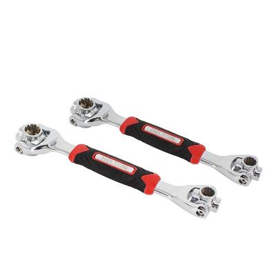 China Factory Wholesale Multi Function Chrome Vanadium Alloy Steel Nut Wrench Multi Universal Double Sided Spanner Wrench for sale