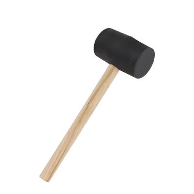 China Wooden Nail Hammer Hammer Handle Rubber For Vibro Hammer Mallet Rubber Hammer for sale