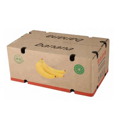 China Fruit Recyclable High Quality Cardboard Corrugated Box For Banana Food Paper Boxes Shipping Paper Corrugated Shipping Box for sale