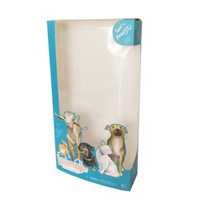 China China Supplier Recyclable Hot Sale Clear Cardboard Doll Display Box for sale