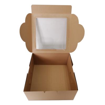 China West Point Recyclable Custom Wrapping Window Paper Sandwich Tray Baking Paper Box For Wrapping Cake for sale