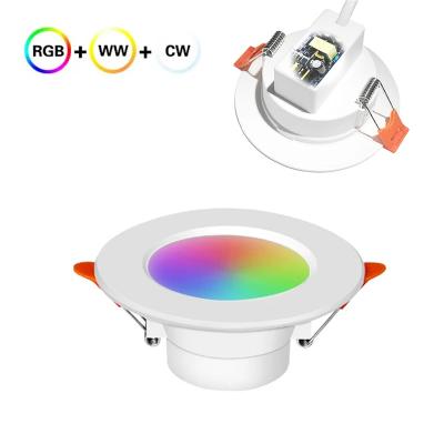 China New Direction Dimmable Home Alexa Tuya Adjustable Rgb Downlight Adjustable Light Design Recessed Ceiling Led Spot Light Downlight for sale