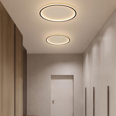 China Creative Simple Nordic Round Ceiling Lamp Bedroom Room Light Balcony Aisle Lamp Aisle Corridor Outdoor Mounted Gold Lights Small for sale