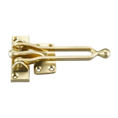 China Modern Stainless Steel DGZ-001 Embedded Door Security Reinforcement OEM/ODM Stainless Steel Brass Zinc Alloy Swing Bar Chain Door Guard 3 Years for sale