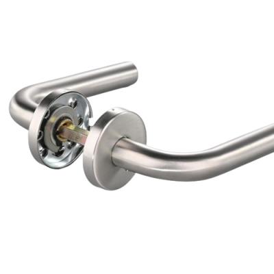 China Modern Made in China Tube Door Handles Size Stainless Steel Lever Type Lever Customized Door Handle for sale