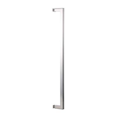 China Modern Shower Door Square Tube Railing Towel Rail Pull Handle Stainless Steel Handle Double Sided One Sided Offset Bathroom Glass for sale