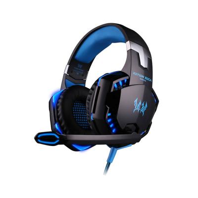 China Supra-aural 2021 KOTION EACH G2000 Gaming Headset Earphone 3.5mm Jack with USB LED Backlit Mic Stereo Bass Noise Cancelling PS4 Headphone for sale