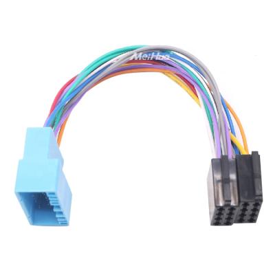 China High End Meihua Car Radio Connector Adapter ISO Wiring For Honda/Suzuki Auto DVD CD Player for sale