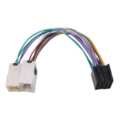 China Meihua Car Radio Connector Adapter ISO Cable High End Wiring For Nissan Auto DVD CD Player for sale