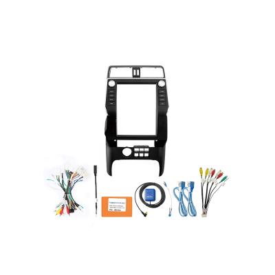 China Car Radio Screen Meihua Tesla Car Radio Face View For Toyota Prado 2018 -2020 With Wiring Cable Harness Connector for sale