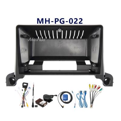 China 9inch Car Radio Screen Meihua Android Car Radio Face View For Peugeot 4008/5008 2018 With Wire Cable Harness Connector Plug Bezel 16pin for sale