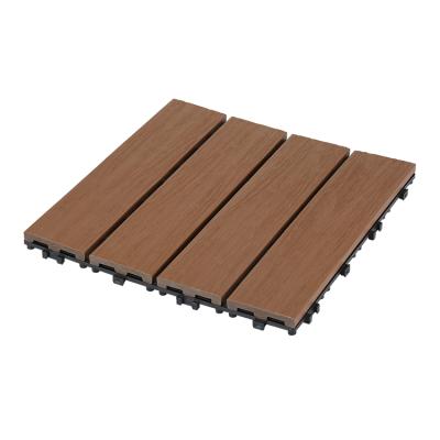 China Traditional WPC Plaza Warehouse School Decoration 300 Co-extrusion DIY Moisture Proof Fireproof Outdoor Flooring for sale