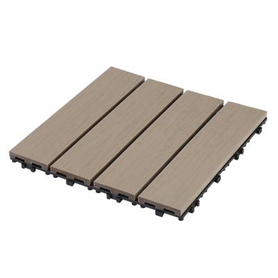 China Traditional Outdoor Garden Balcony Non-Slip Floor Board Anti-Corrosion DIY Co-Extrusion Floor 300 for sale