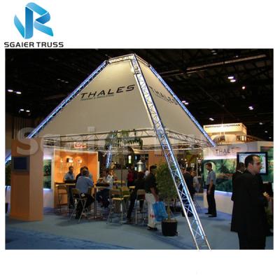 China 10*10ft exhibition booth design pin box truss lighting truss system arch lighting truss for sale