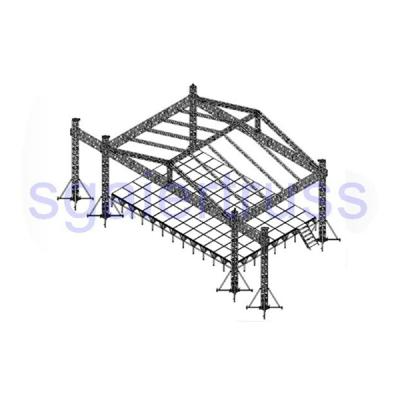 China Small Stage Lighting Truss Event Stage Truss System, Aluminum Truss Stage, Small Stage Lighting Truss for sale