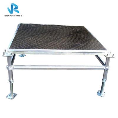 China Folding Hotel Aluminum Portable Stage Walkway Stage Portable Layer Stage With Backdrop for sale