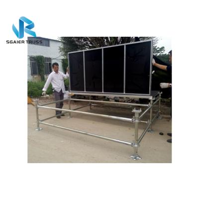 China Outdoor Event Scaffolding Stage Platform with Adjustable Height Steel Layer Stage Platform, Movable Scaffolding Layer Truss Stage for sale