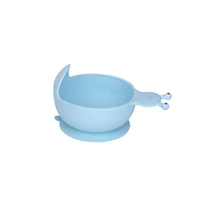 China Factory Feeding BPA Silicone Snail Shaped Non-Slip Baby Direct Bpa Free Baby Bowl Easy To Clean for sale