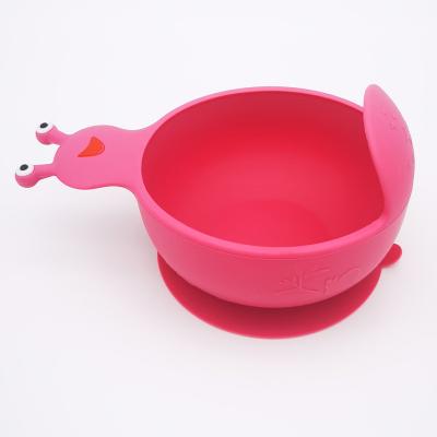 China Asian Zen Hot Selling Feeding Silicone Snail Baby Suction Bowl For Infant for sale