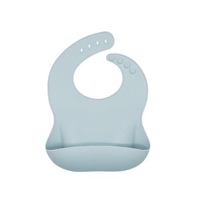 China New Product Promotion Bpa Free Waterproof Silicone Baby Bib With Food Catcher Baby Bib for sale