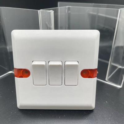 China Africa South American Standard 1Gang 1 Way Wall Switch and socket 3Gang 1 Way for sale