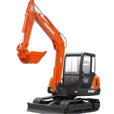 China Used Construction Machine Dh55 Heavy Duty Used Doosan Excavator 6 Ton Doosan DH55-7 Crawler Excavator 0.21mÂ ³ for sale