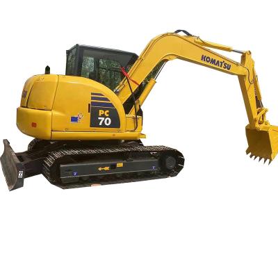 China Good Quality Used 7 Ton Japanese Mini Excavator Komatsu PC70 PC70-7 PC70-8 Small Crawler Excavator For Construction Digging 0.3-0.37 MÂ ³ for sale