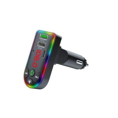 China Car Kit Mp 3 Fast Charging Player With Fm Transmitter Mp3 Player Stereo Auto Radio Car Colorful Lights Handsfree mp3 player for sale