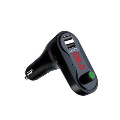 China CAR Dual USB CHARGER Hands Free FM Transmitter Receiver Car Radio Transmitter 5V 2 1A Wireless Car Mp3 Player for sale