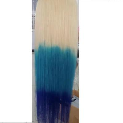 China Natural Fit Virgin Hair Vendors 13X6 Hd Transparent Ombre Straight Lace Headband Lace Closure Hair Wigs for sale