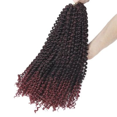 China Black Brown Gradient Lace Passion Swiss Twist Hair Chemical Fiber Wig Weaving Crochet Braids Hair for sale