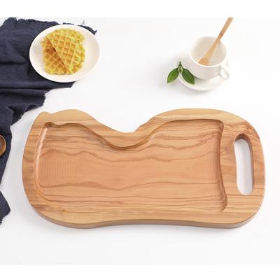 China Viable Wholesale High Quality Natural Wooden Kitchen Board Cutting Board Rectangular Chopper Mango for sale