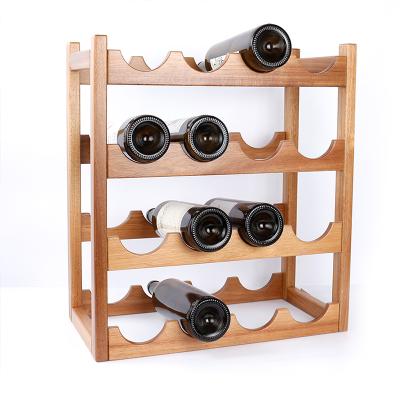 China Other Wine Rack Display Stand Rack Customization Solid Wood Mahogany Vertical Rack for sale