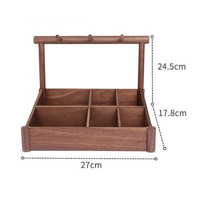 China Wholesale Home Decor Multifunctional Wooden Jewelry Storage Display Trays Rack Wooden Storage Box Organizer for sale