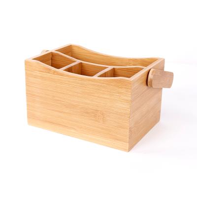 China Other New Arrival Fine Art Kitchen Table Portable Organizer Wooden Storage Box for sale