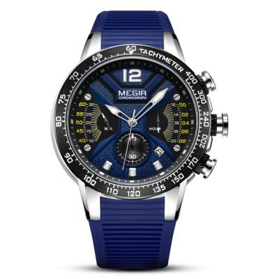 China Water Resistant Men Casual Silicone Quartz Watches Fashion Chronograph Automatic Sports Wristwatch Watch for sale