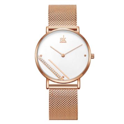 China Luxury Water Resistant Ladies Watches Fashion Minimalist Women Watch Crystal Dial Quartz Watch Clock for sale