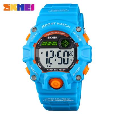 China NEW SKMEI Day/Date Kids Watches Digital Stopwatch Led Clock Alarm 50M Boys Girls Kids Swim Waterproof Plastic Sports Watch reloj 1484 for sale