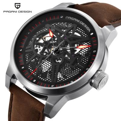 China Watchesgeneva Tourbillon Men's 1625Luxury Mechanical Watch Brand PAGANI Automatic Leather Men's Wristwatch Men's Watch for sale