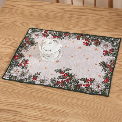 China Viable Table Runner With Place Mats Set Christmas 2021 New Max Christmas Placemat Table Mat for sale