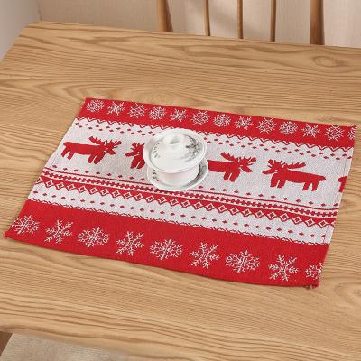 China Dining Room Place Mats Max Christmas Placemat Red Christmas Sustainable Place Mats Patterns Table Mat for sale